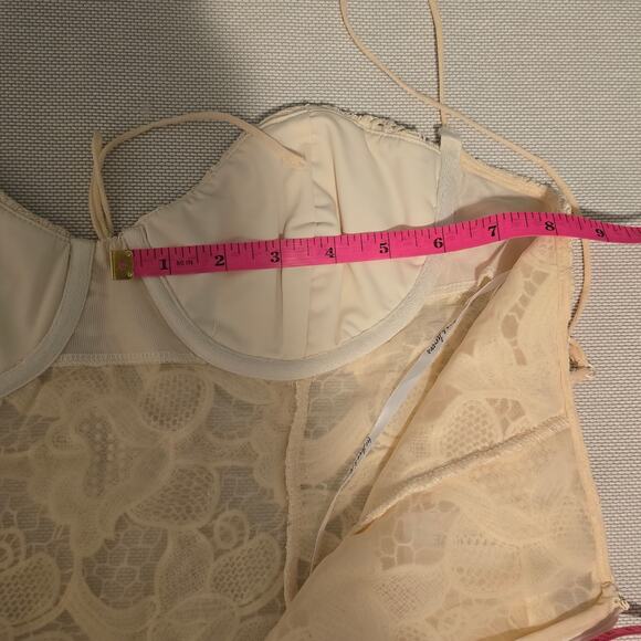 For Love & Lemons Sleeveless Coco Lace Corset Mini Dress Size L NWT - Picture 8 of 14